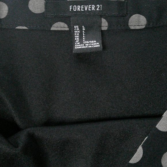 Forever 21 - High low sheer polka dot skirt - Size Large - Picture 5 of 7